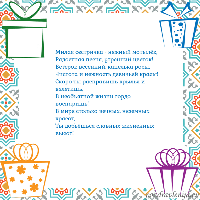 Открытка с подарками