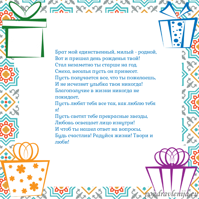 Открытка с подарками