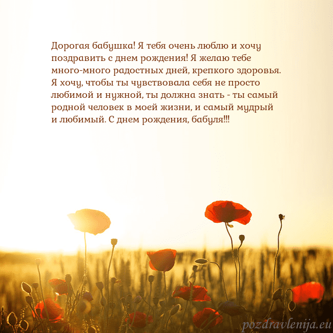 Электронная открытка с полем маков