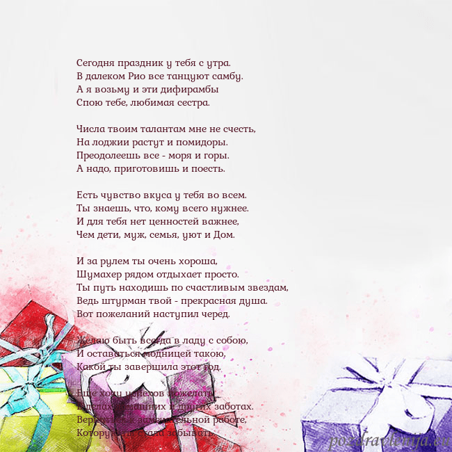 Открытка на день рождения с акварелью нарисованными подарками Сегодня праздник у тебя с утра.
В далеком Рио все Открытка на день рождения с акварелью нарисованными подарками