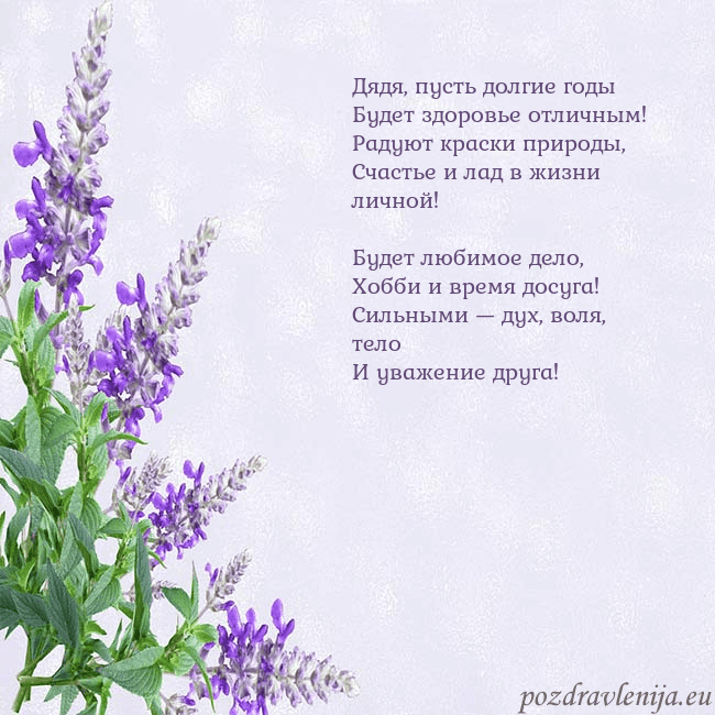 Открытка с люпинами