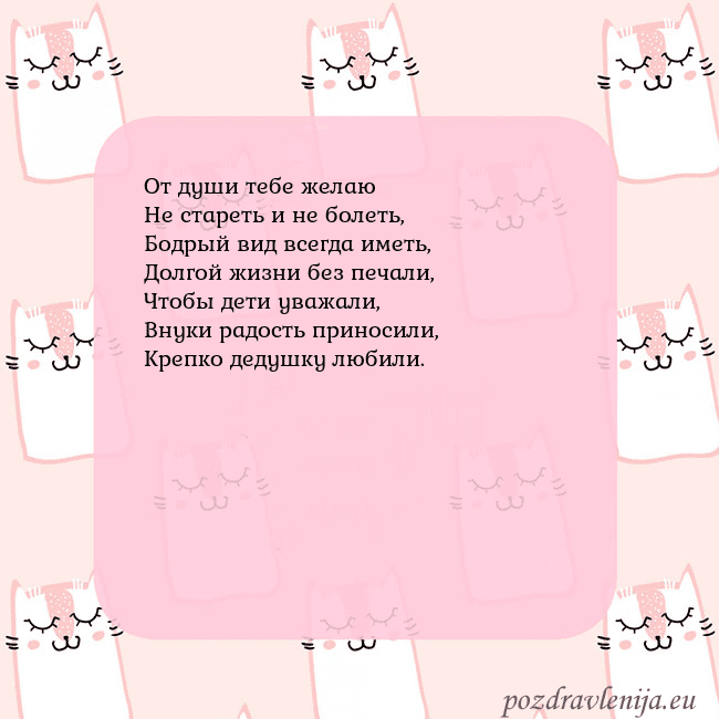 Розовая открытка с забавными кошками