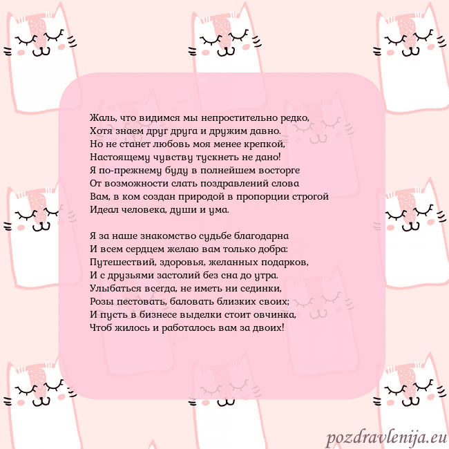 Розовая открытка с забавными кошками