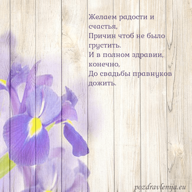 Открытка с ирисами