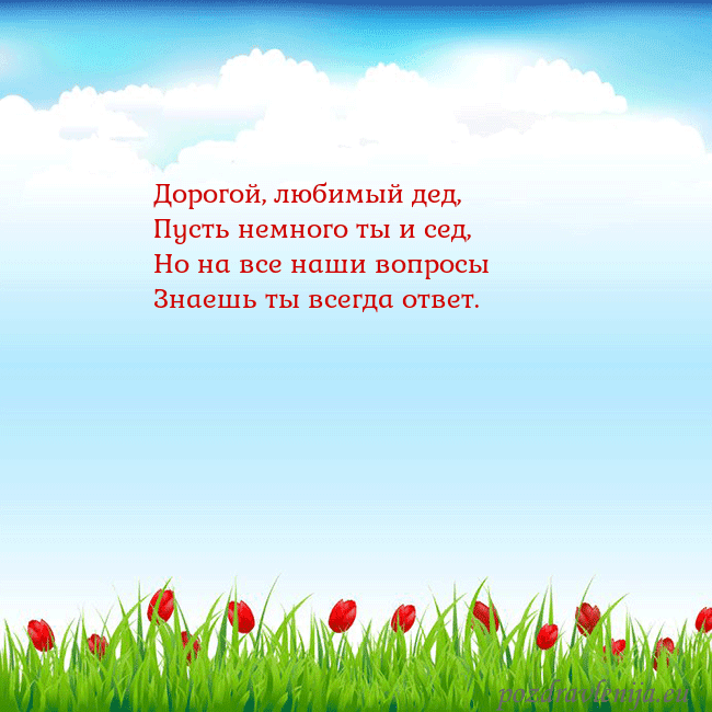 Открытка с тюльпанами