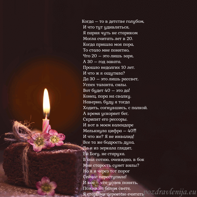 Анимированная открытка - торт с горящей свечкой Когда – то в детстве голубом,
И что тут удивлят Анимированная открытка - торт с горящей свечкой