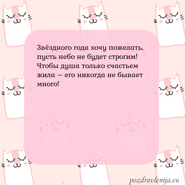 Розовая открытка с забавными кошками