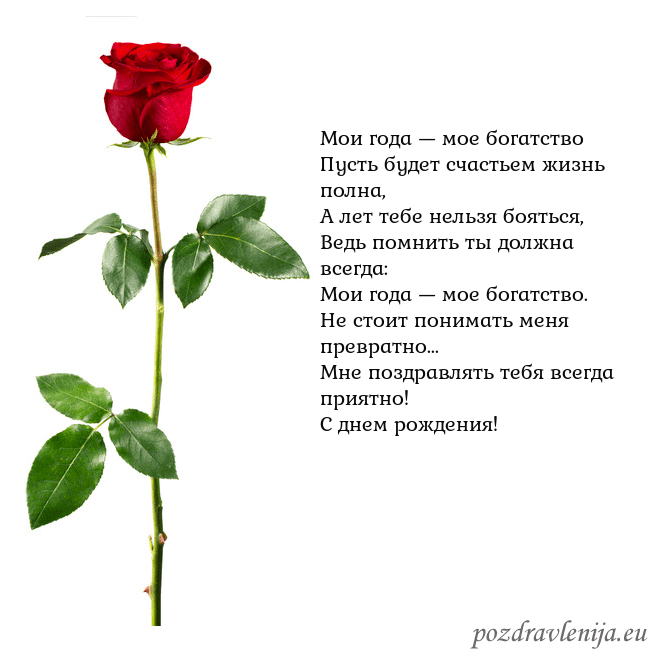 Открытка с красной розой
