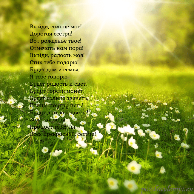 Электронная открытка с утопающим в солнечном свете лугом