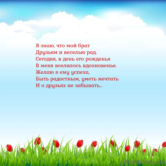 Открытка с тюльпанами