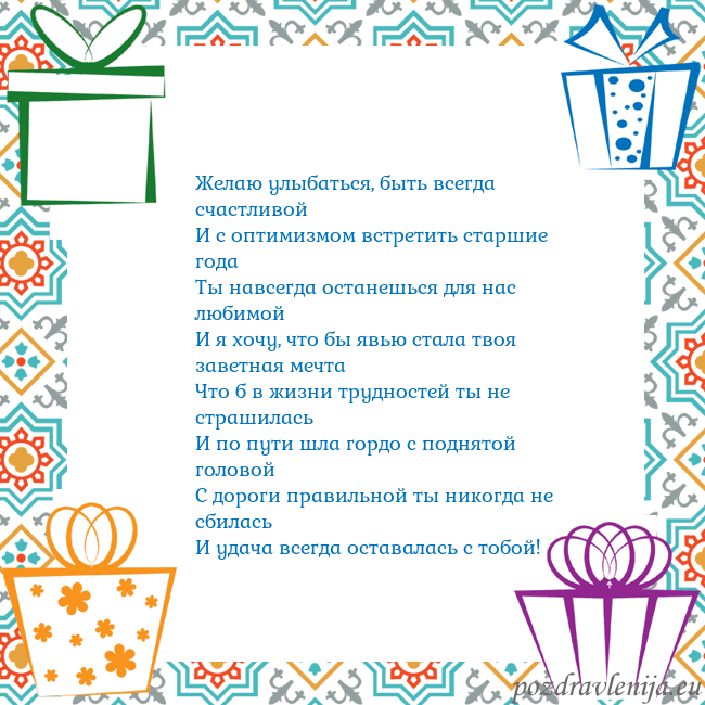Открытка с подарками