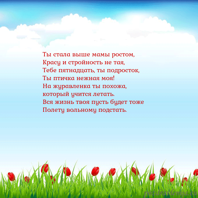 Открытка с тюльпанами