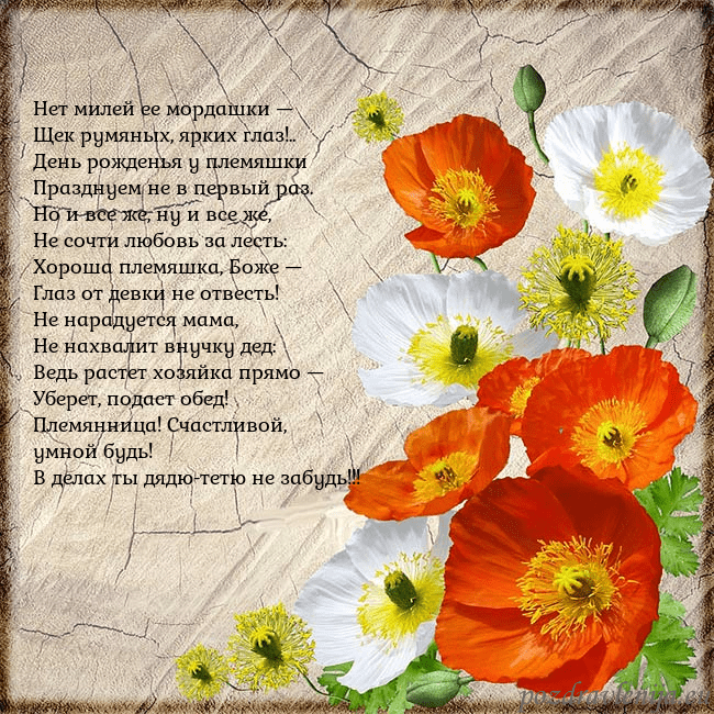 Открытка с маками