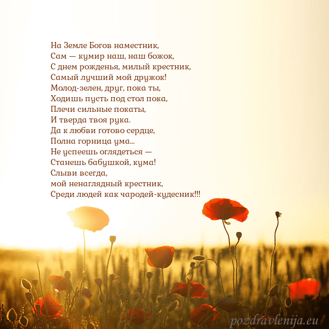 Электронная открытка с полем маков