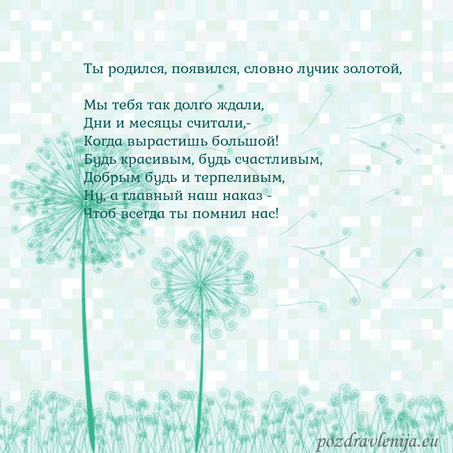 Открытка с одуванчиком