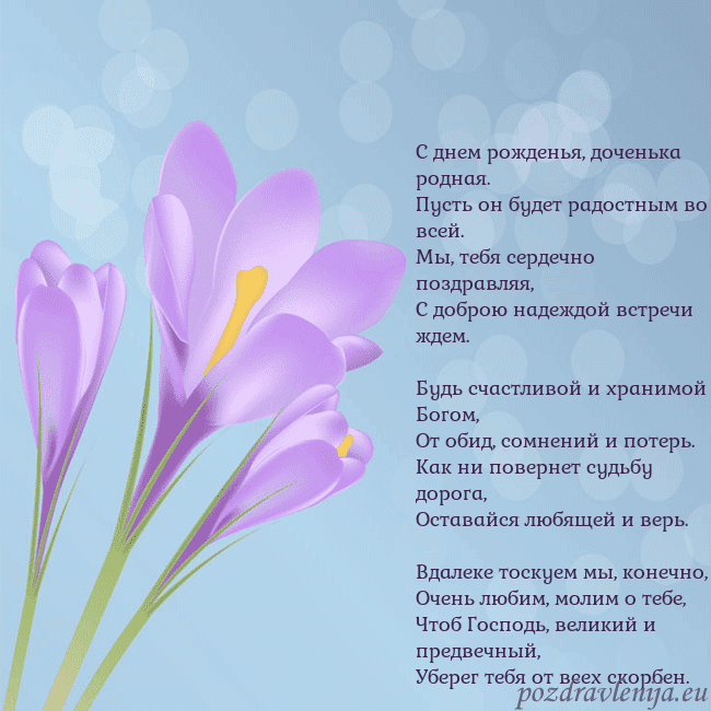 Открытка с крокусом
