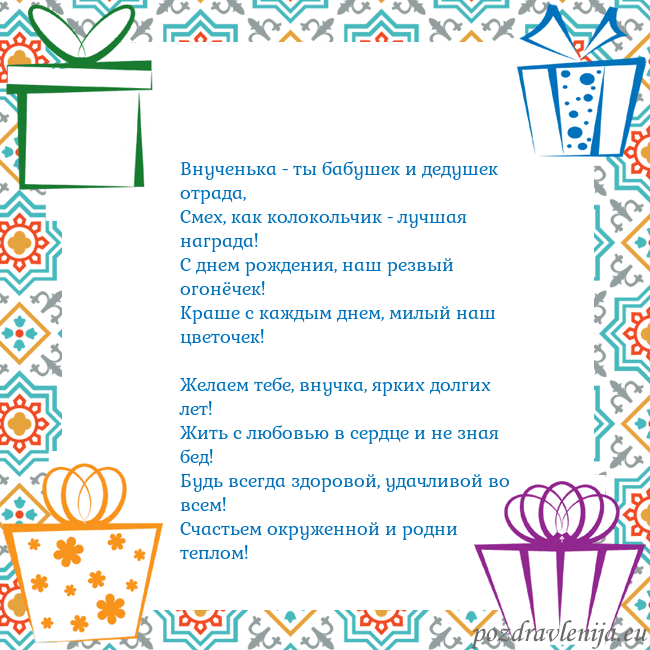 Открытка с подарками