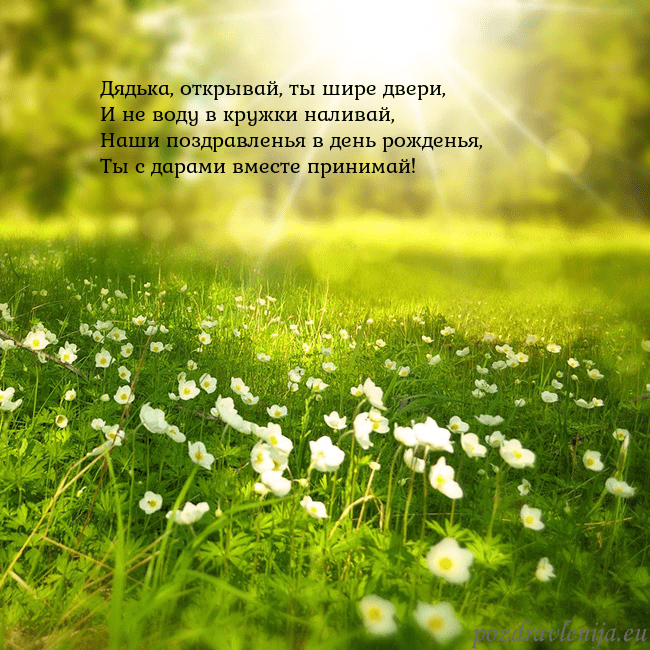 Электронная открытка с утопающим в солнечном свете лугом