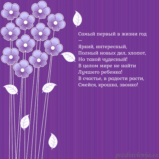 Открытка с фиолетовыми цветами