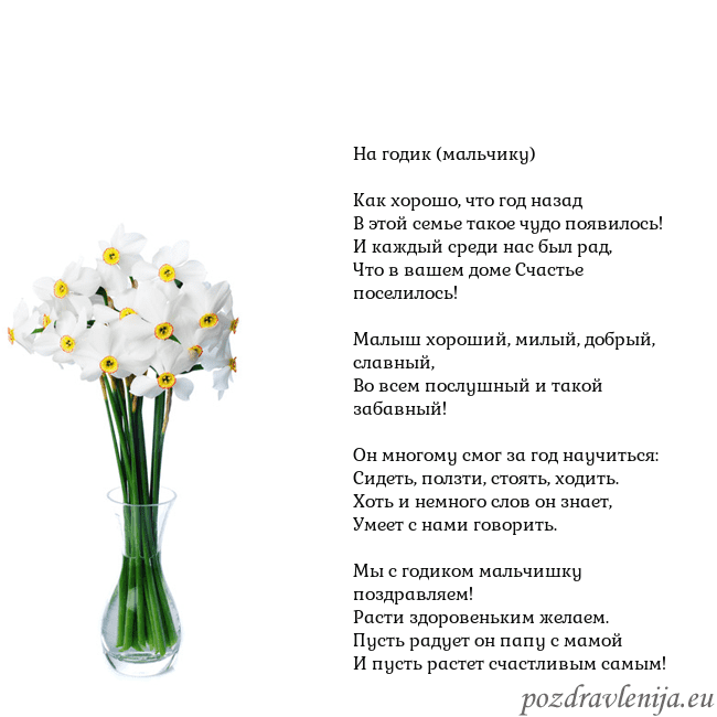 Открытка с нарциссами