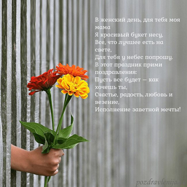 Электронная открытка с букетом цветов В женский день, для тебя моя мама
Я красивый букет Электронная открытка с букетом цветов