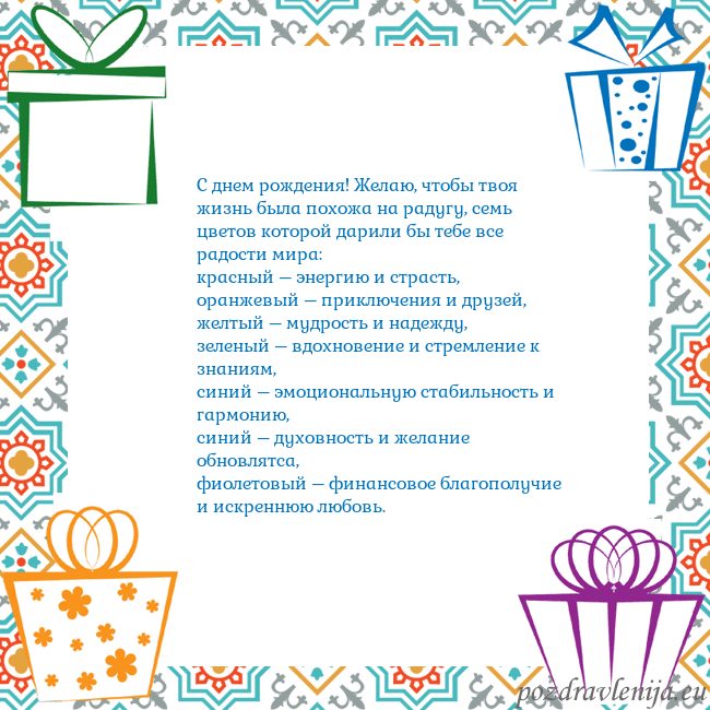 Открытка с подарками