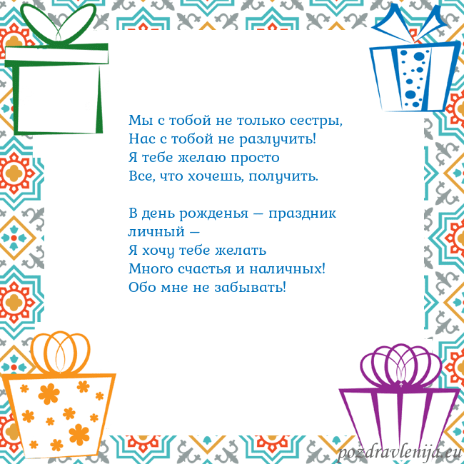 Открытка с подарками